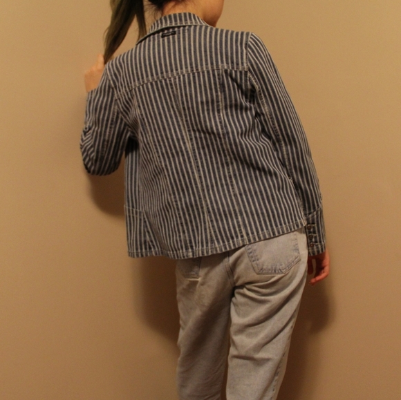 Striped denim jacket - Picture 2 of 3